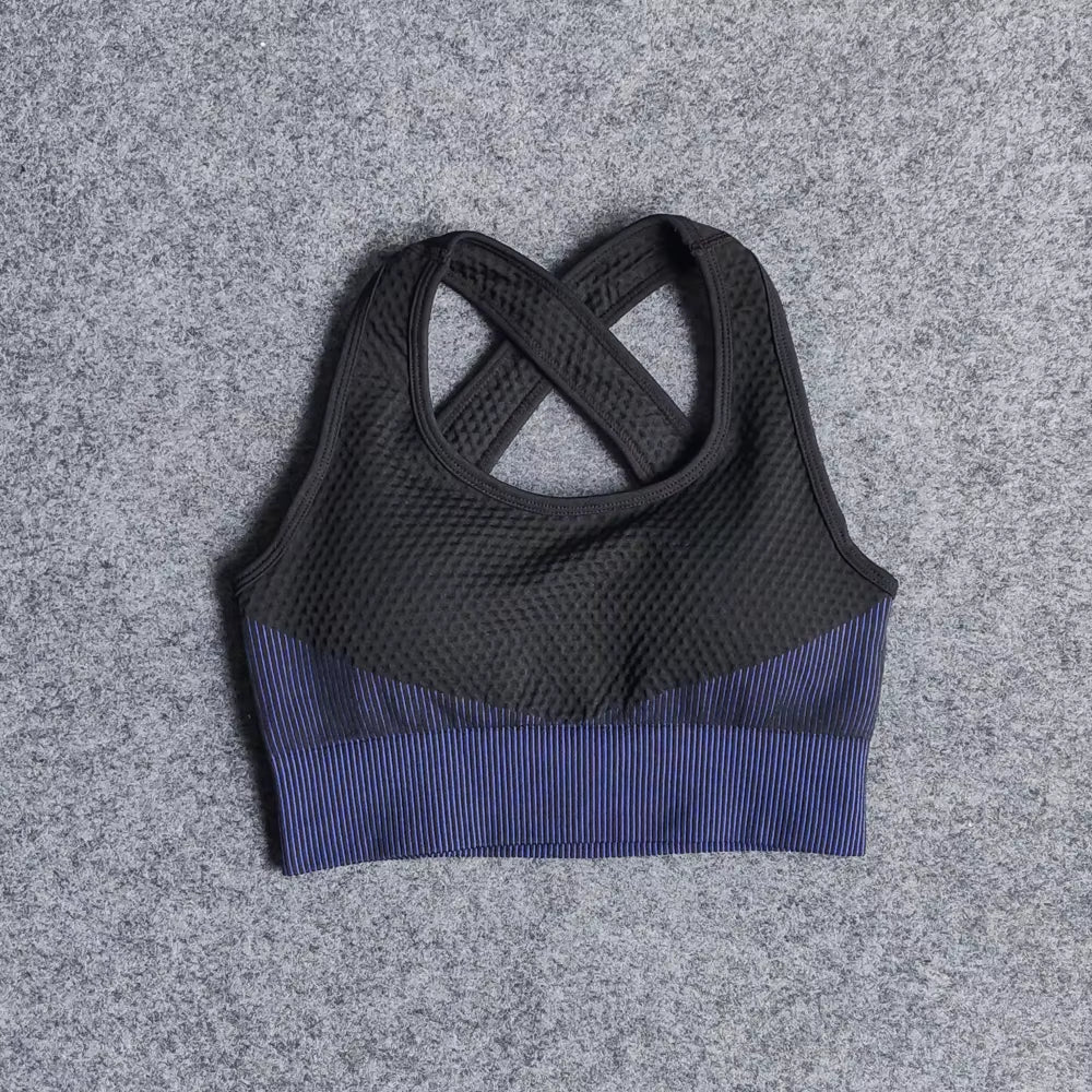 Women Yoga Set Gym Clothing Sport Fitness Suit Running Clothes Zip Long Sleeves Top+ Leggings Female Seamless Gym Yoga Bra Suits