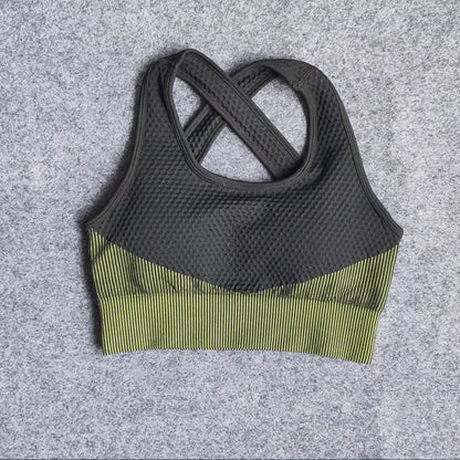 Women Yoga Set Gym Clothing Sport Fitness Suit Running Clothes Zip Long Sleeves Top+ Leggings Female Seamless Gym Yoga Bra Suits