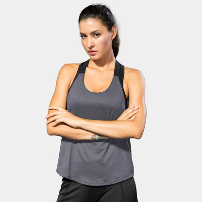 Women's Black Sleeveless Yoga Tops - Athletic Gym Shirts and Backless Vests for Running and Boxing Workouts