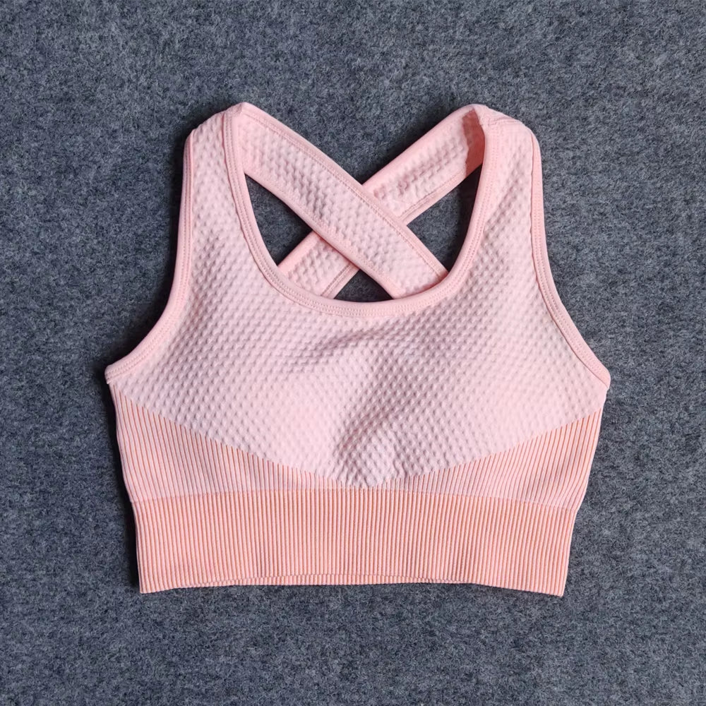 Women Yoga Set Gym Clothing Sport Fitness Suit Running Clothes Zip Long Sleeves Top+ Leggings Female Seamless Gym Yoga Bra Suits