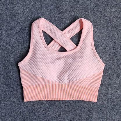 Women Yoga Set Gym Clothing Sport Fitness Suit Running Clothes Zip Long Sleeves Top+ Leggings Female Seamless Gym Yoga Bra Suits