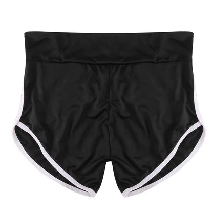 Women Summer Shorts for Sports Fitness Gym Skinny Slim Shorts Causal Yoga Shorts Low Waist Stretchy Short Pants Gym Clothing