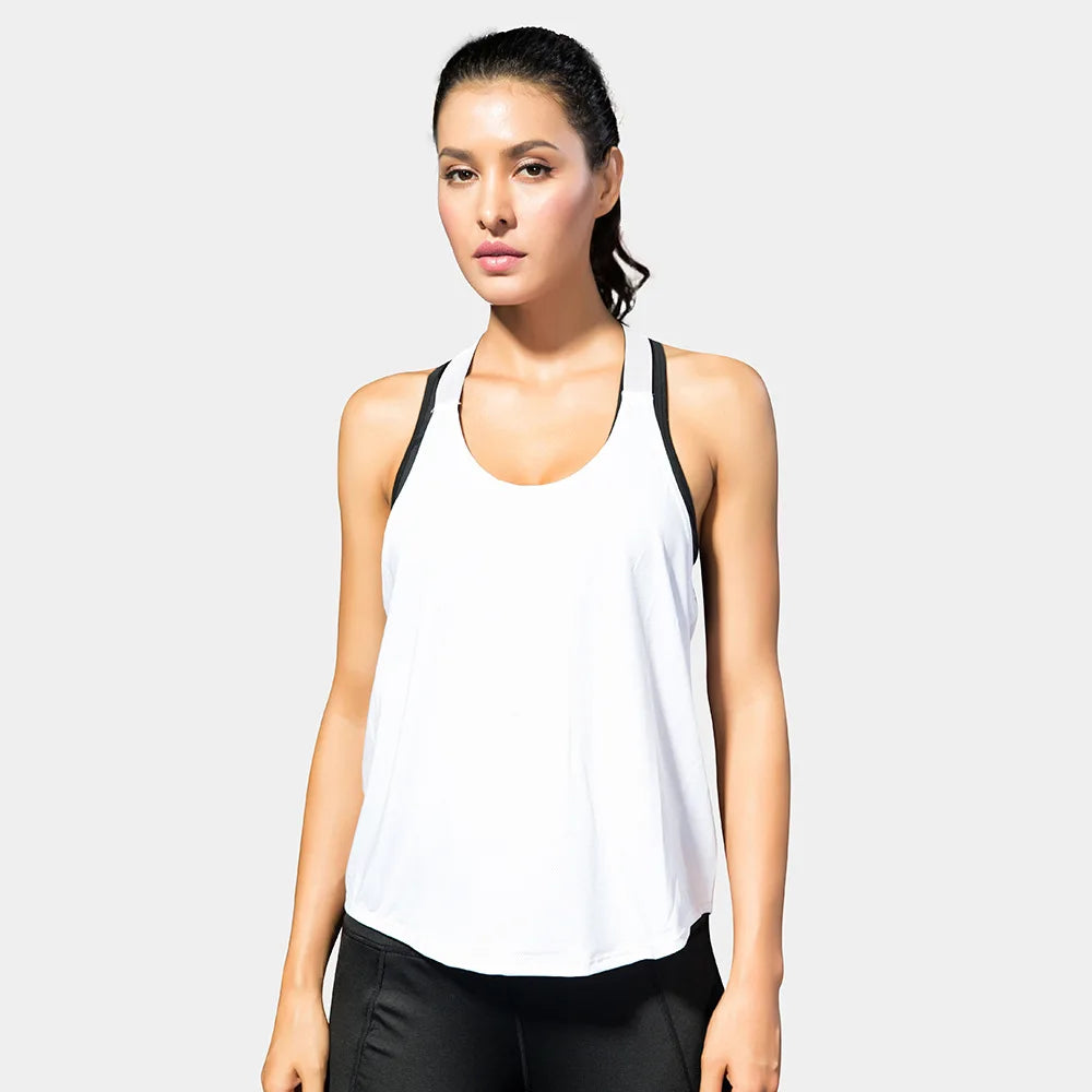Women's Black Sleeveless Yoga Tops - Athletic Gym Shirts and Backless Vests for Running and Boxing Workouts