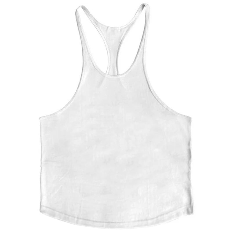 Men's Cotton Sleeveless Gym Tank Tops - Bodybuilding and Fitness Workout Vests