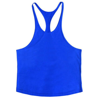 Men's Cotton Sleeveless Gym Tank Tops - Bodybuilding and Fitness Workout Vests